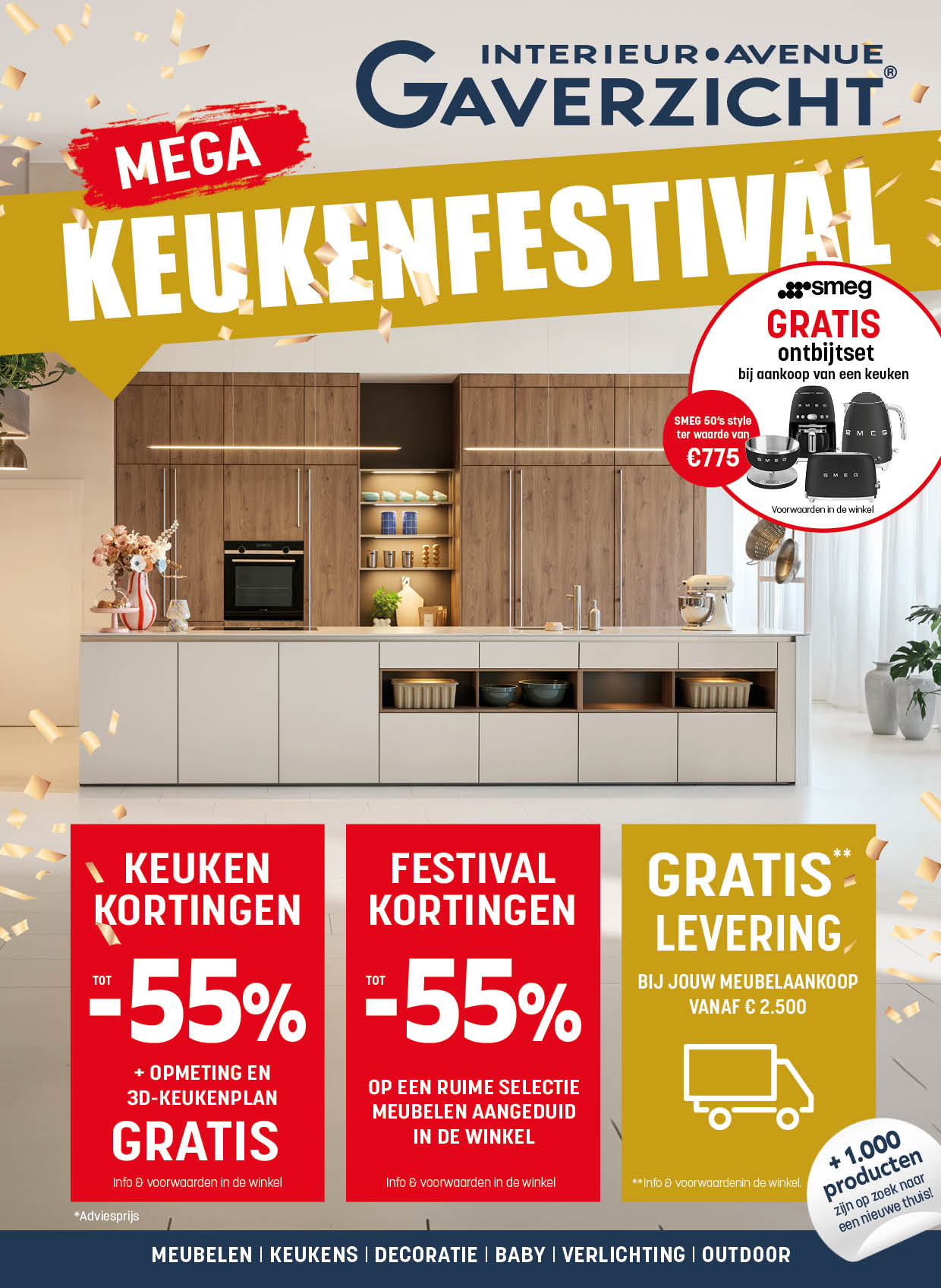 Mega Kortingen festival Be-Okay